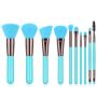 Everglitz Fluorescent Series 10 Piece Cosmetic Brush Set Neon Blue