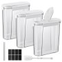4L Airtight Food Cereal Storage Container & Flip-top Lids 3-PIECE