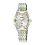 LORUS Women's Quartz Watch Silver White Sunray Dial