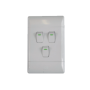 3LEVER 1WAY 16A Light Switches White Range L124-P 3L1W 2X4