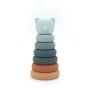 Stacking Rainbow Cat Baby Toy Blue & Orange