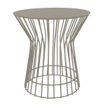 Monica Side Table - Light Grey Ferro Tex