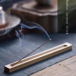 1PC Wood Incense Holder Bamboo Fragrance Insert Line Incense Burner Creative Agarwood Sandalwood Rectangular Incense Board Carvi