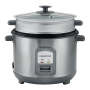 Kenwood Rice Cooker With Steamer Stainless Steel 1.8 Litre - Black Metal RCM45.000SS