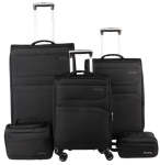 PIERRE CARDIN Lyon Ultralight 5 Piece Set Black