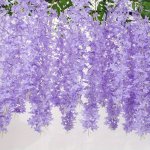 5PCS Faux Wisteria Flowers - Perfect For Home Gardens Party Decorations Christmas Day Decorations Room Decorations Weddings And