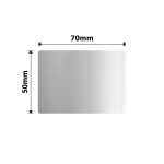 NB856 - Niimbot - M2_H M3 Only - 50X70MM - 80 Brushed Silver Thermal Transfer Labels