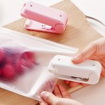 1PC Snack Sealer Small MINI Plastic Sealer Packaging Household Plastic Bag Food Preservation Vacuum Sealer For Hotel commercial