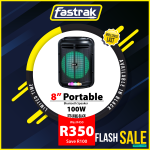 STB-UK802-BK Stb 8" Bt Potable Speaker Black