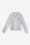 GIRLS Long Sleeve Tee - 10 Ice Mel
