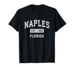 Naples Florida Fl Vintage Established Sports Design T-Shirt