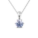 DESTINY Lavender Necklace With Crystals From Swarovski In A Macaroon Case