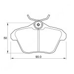 Kbc Brake Pads Rear For Alfa Lancia