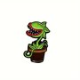 1PC Green Piranha Plant Enamel Pin Cute Metal Brooch Accessory Game Lapel Pin For Jackets And Bags