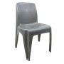 Carlow Plastic Chair- Silver - At A Discount