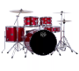 Comet Rock Drum Kit - Infra Red