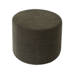 Round Ottoman Olive Green