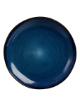 Blue Reactive Glaze Ceramic Plate 21CM - None Navy