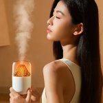 Volcano USB Humidifier & Aroma Diffuser - White