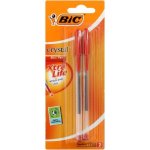 BIC Crystal Ballpoint Pen - Medium Tip - Red - 2 Pack