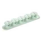 CO110 Cable Organizer Clips – 5 Bays 4 Storage Compartments – Green