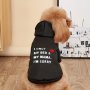 Cozy Black Pet Hoodie For Small Dogs - Warm Winter Sweater Anti-shedding Perfect For Pomeranians & Teddy Bears