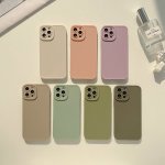 Frosted Premium Color Angel Eye Silicone Phone Case For Apple 15 14 13 12 11 XSMAX XS XR Series