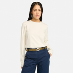 Long Sleeve Baby T-Shirt For Women - XL Vintage White