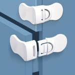 5PCS Safety Refrigerator & Cabinet Locks - Simple Setup Power Supply Not Needed Sturdy Plastic