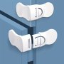 5PCS Safety Refrigerator & Cabinet Locks - Simple Setup Power Supply Not Needed Sturdy Plastic