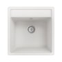 Onega Single Bowl Quartz And Resin Kitchen Sink White L49CM X W51CM