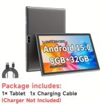 Peicheng 10 Inch Pad Android 15 Tablet 4-CORE 8 3+5 Gb RAM 32GB Rom