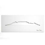 Cape Town Skyline White Wall Art