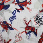 100% Cotton Spiderman White Novelty Fabric 235CM