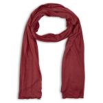 Wine Red Long Scarf