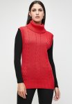 Polo Xena Sleeveless Knit With Snood - Cherry