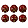 Smash 113G 2-PIECE Grip Cricket Ball - Red Pack Of 6
