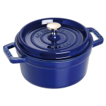 Staub Cast Iron Round Casserole Dutch Oven 20CM 2.2L Dark Blue