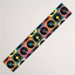 Vintage Vinyl Record Design Polyester Table Runner - Perfect For Home Kitchen And Outdoor Garden Parties