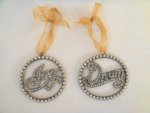 Diamante Metal Joy Hanging Sign – 8CM