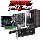 Rebel Gaming Pulse Ryzen 5 5500 16GB DDR4 Rx 7600 512GB Nvme Entry Level Gaming PC