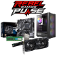 Rebel Gaming Pulse Ryzen 5 5500 16GB DDR4 Rx 7600 512GB Nvme Entry Level Gaming PC
