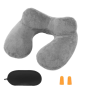 Inflatable Travel Pillow Neck Pillow For Airplane With Eye Mask