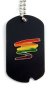 Black Gay Squiggle Dog Tag