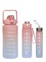 Pastel Nesting Ombre Motivational Water Bottles - 3-PIECE