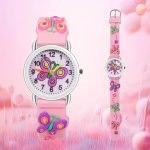 1PC Butterfly Casual Fashion Quartz Student Watch