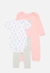 PoP Candy 3 Piece Romper Bodyvest & Legging Set - Coral & White