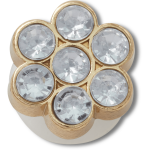Tiny Silver Gem Flower Jibbitz - Multi Osfa