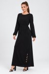 Emma Classic Maxi Long Sleeve Dress With Pockets