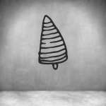 Christmas Tree Wall Art D10 - 800MM Black